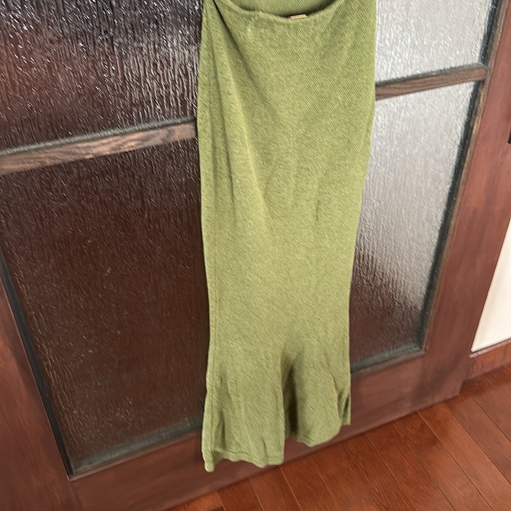 Cult Gaia Serita Olive Knit halter dress size small - Picture 8 of 10
